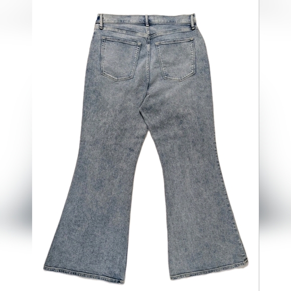 Abercrombie Curve Love Ultra High Rise Flare Jeans 14S 32 Short 13" Wide Flare - Picture 4 of 8